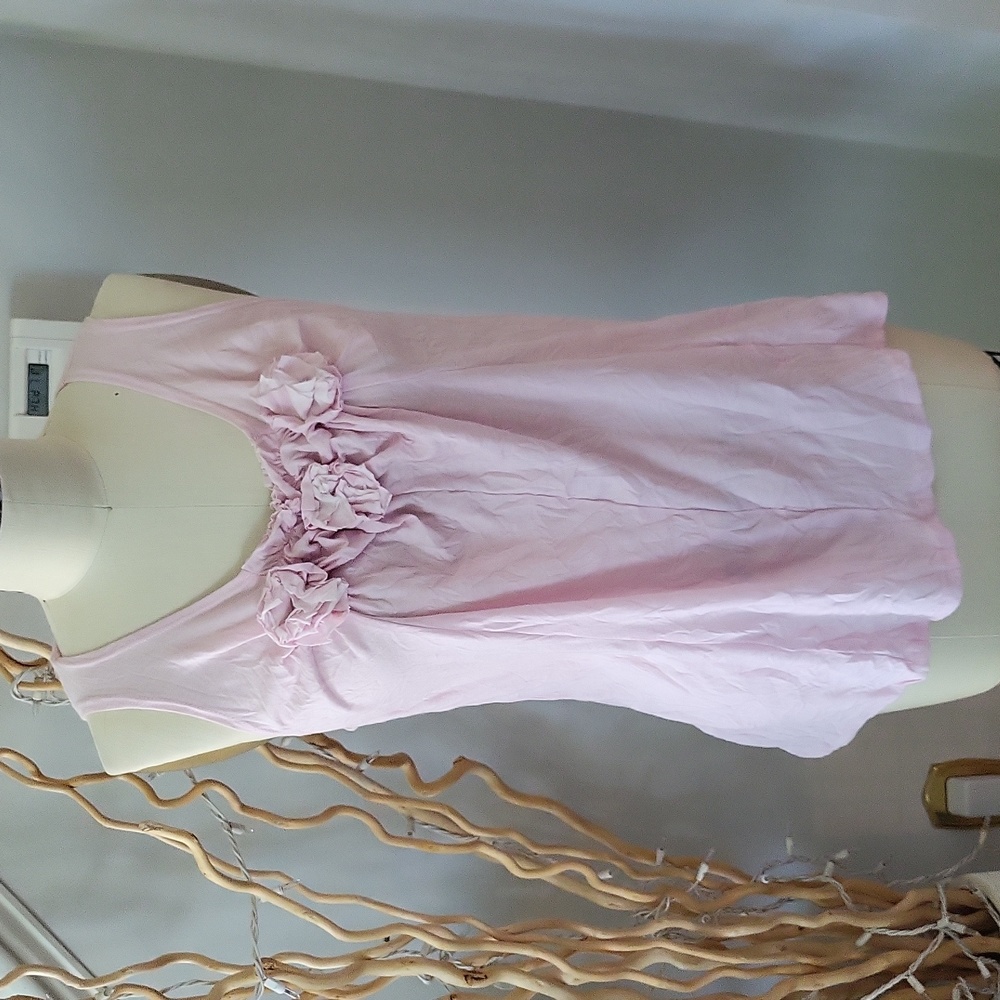 CHALET NEW WITH TAGS Crinkle Rosette Tank  SZ S